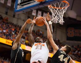 Syracuse basketball's frontcourt handles foul trouble in rout over Wake Forest