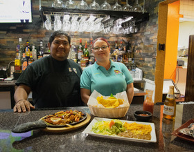 Restaurants Las Delicias and Camino Real Mexican Restaurant II serve authentic Hispanic food