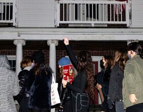 SWSSU members hold protest outside Phi Kappa Psi house alleging sexual assault