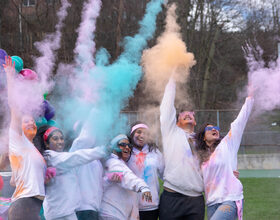 SASA brings fluorescent colors to campus with Holi celebration