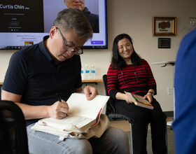 Curtis Chin encourages students to break barriers through national book tour