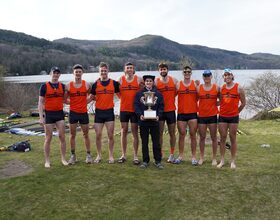 Syracuse men's rowing competes at Lake Morey, varsity 8 retains Packard and Conlan Cup