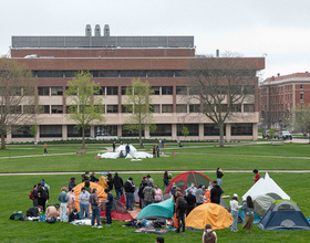 Gallery: Photos from 1st 48 hours of SU's encampment