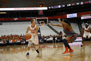 Digna Strautmane has led SU in fouls this season during her freshman campaign.