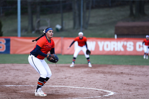 Sophomore Alexa Romero got the start for SU in the circle.