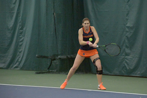 Anna Shkudun won her fourth singles match as one of five wins in singles for the Orange.