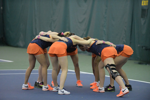 Shelley George's coaching has helped Syracuse to begin the season with nine wins in 11 matches. 