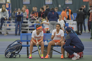 Syracuse lost the doubles point again against Ohio State Sunday.