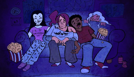 Be cool when covering your eyes during a scary movie with these tips