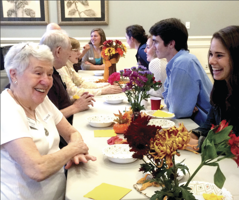 Furman University students participate in &#8216;adopt a grandparent&#8217; program