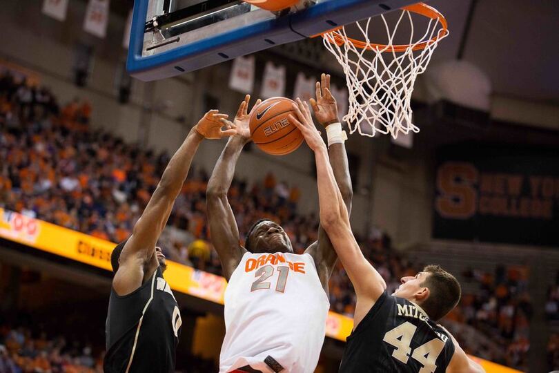 Syracuse basketball&#8217;s frontcourt handles foul trouble in rout over Wake Forest