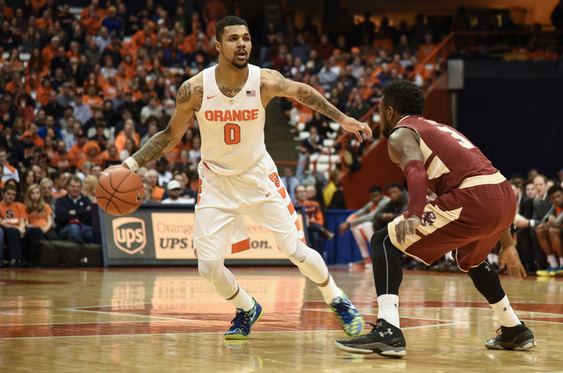 Michael Gbinije returns to form with 14 points in Syracuse&#8217;s 62-40 win against Boston College