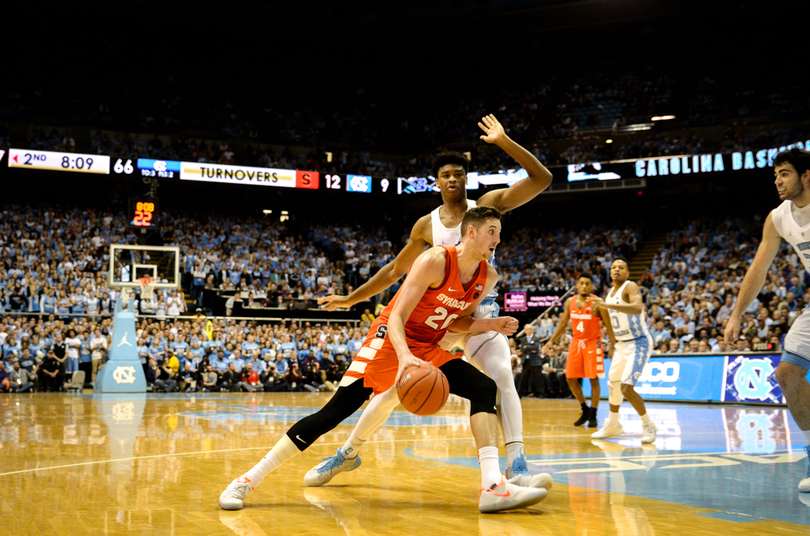 Tyler Lydon&#8217;s solo act not enough to rescue Syracuse at No. 9 North Carolina