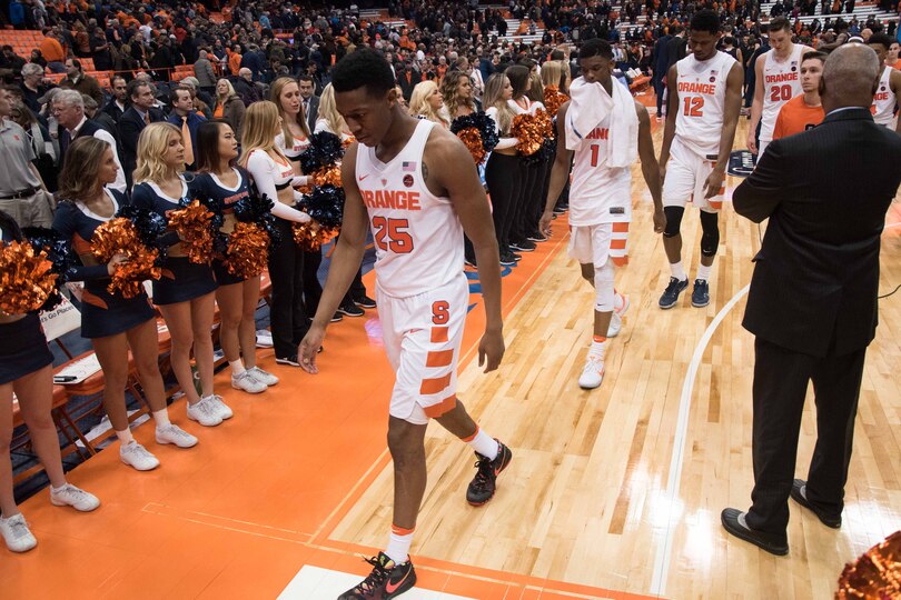 Syracuse can&#8217;t complete third upset of Top 10 opponent in 76-72 loss to Louisville