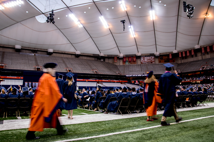 Vernon Jordan draws parallels between current political climate and civil rights era in 2017 commencement speech