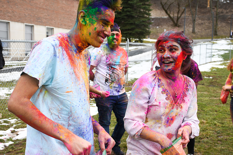 Video: The sights and sounds of SU Holi celebration