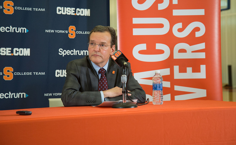 John Wildhack talks new hires, Carrier Dome capacity limits at press conference