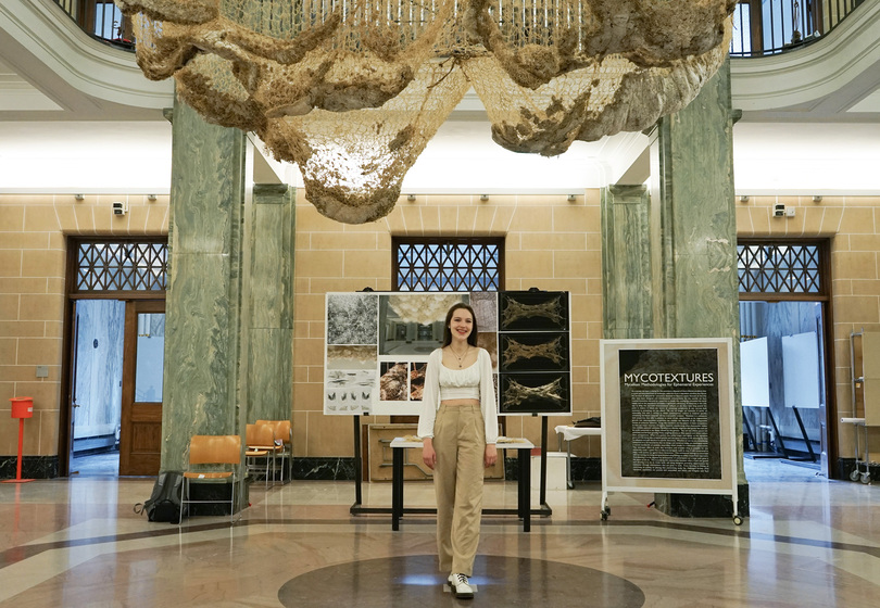 Shroom with a view: Architecture senior builds model with mushrooms