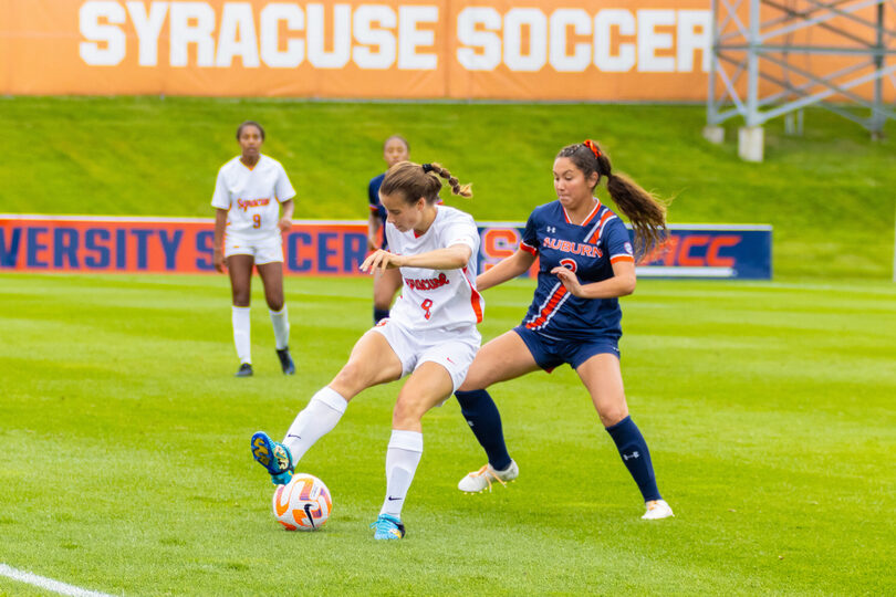 Zoe Van de Cloot provides an immediate presence for Syracuse’s backline