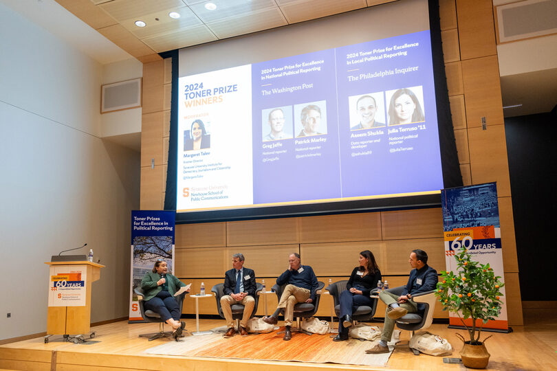 Toner Prize winners share stories, advice at annual Newhouse lecture