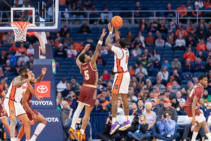 Syracuse outlasts Boston College 95-86 in 3OT thriller