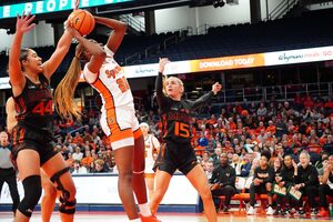 After missing Syracuse’s last two games while in concussion protocol, Kyra Wood emerged for a team-high 18 points against Miami, propelling SU to its first ACC win.