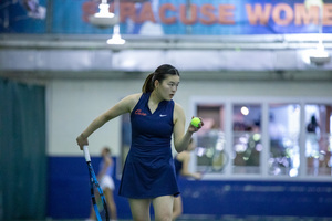 The Atlantic Coast Conference announced on Tuesday that Syracuse's Miyuka Kimoto was named Player of the Week, while Nelly Knezkova and Kimoto were named Doubles Team of the Week.