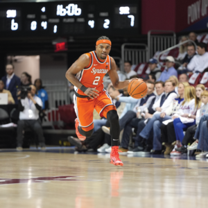 Syracuse let a late lead slip once again, falling to SMU 77-75. The Mustangs scored a game winning tip-in with three seconds remaining after the Orange led by 12 points in the second half.